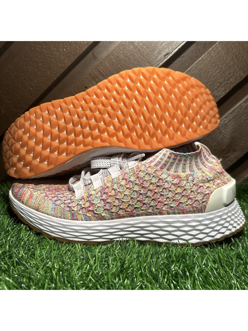 NOBULL Allday Knit Runner Confetti Sneakers Womens 9 Mens 7.5 Multi-Color